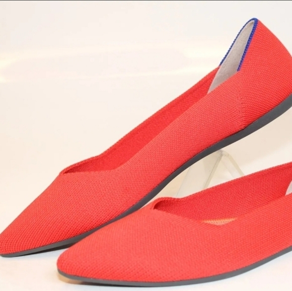 ❤️🔹️ Rothy's🔹️ Womens 9.5 The Point Bright Knit Ballet Flats Shoes ✨️ - Picture 3 of 7